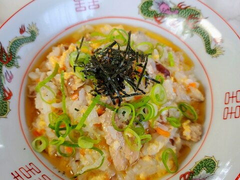 鯖の水煮の中華雑炊
